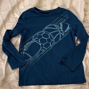 Kids Sports Graphic Long Sleeve Active Shirt